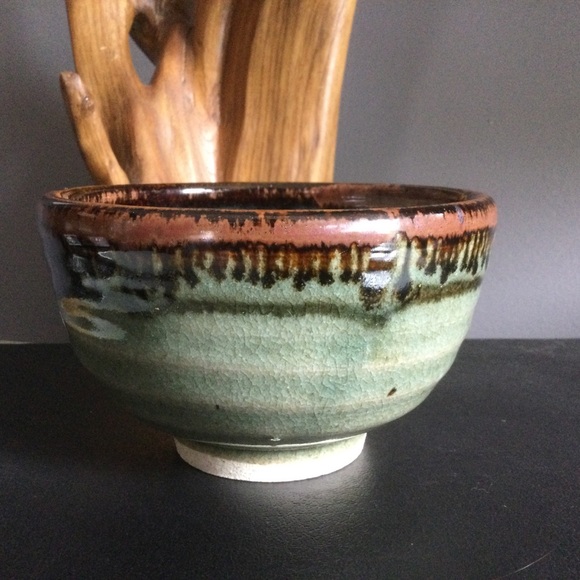 Studio Pottery Drip Glaze Bowl or Trinket Dish - Picture 4 of 8